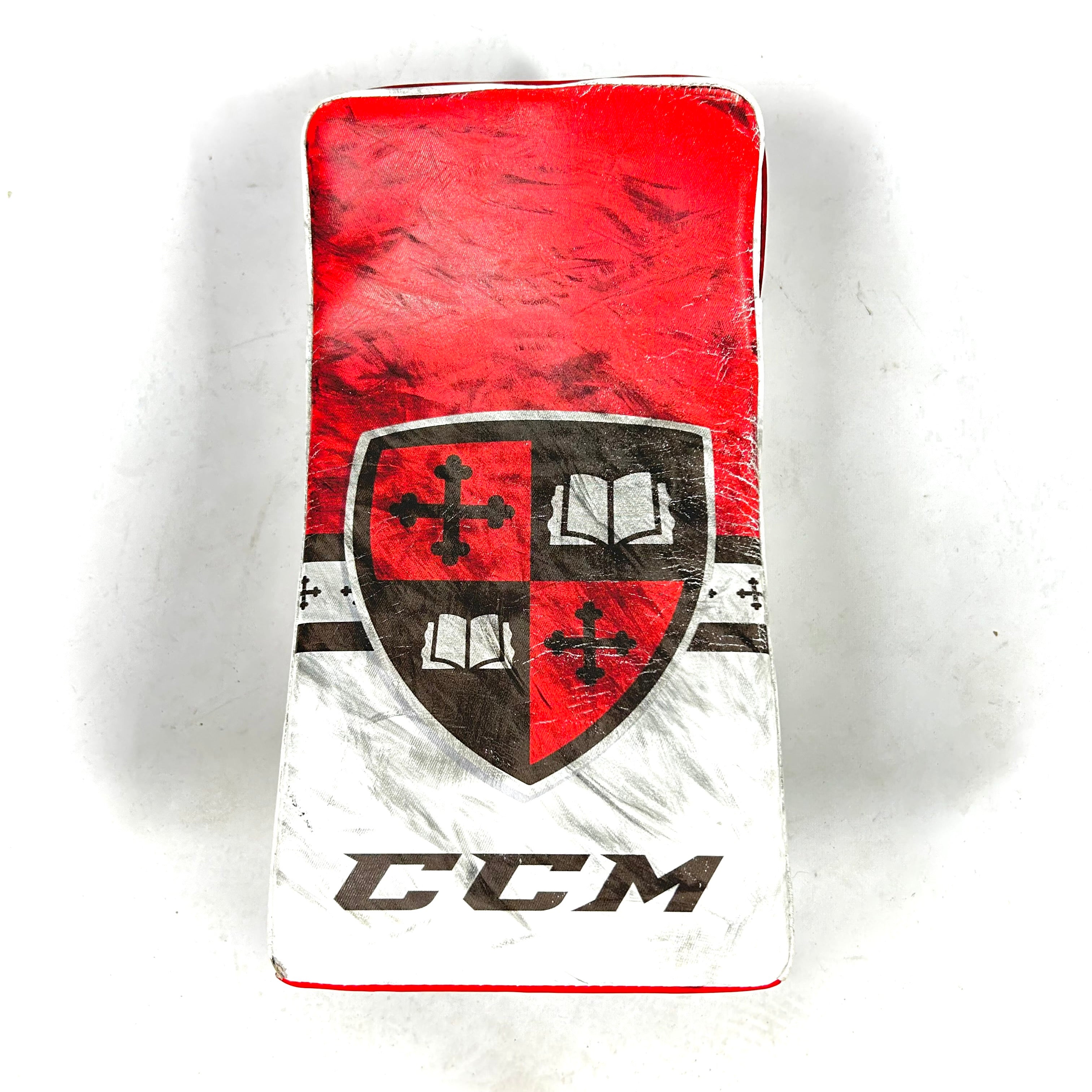 CCM Extreme Flex 5 - Bloqueur de gardien de but professionnel d'occasion (rouge/blanc/noir)